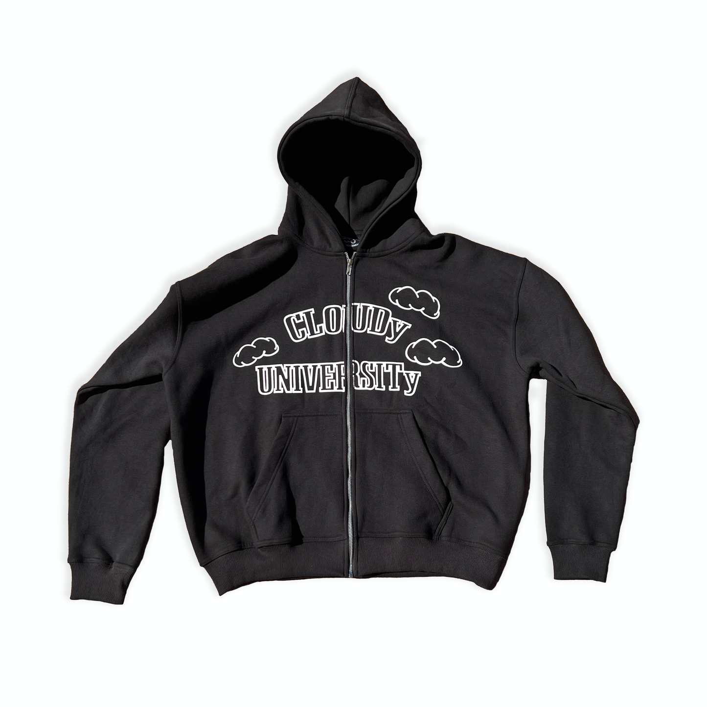 Black Cloudy Uni Hoodie