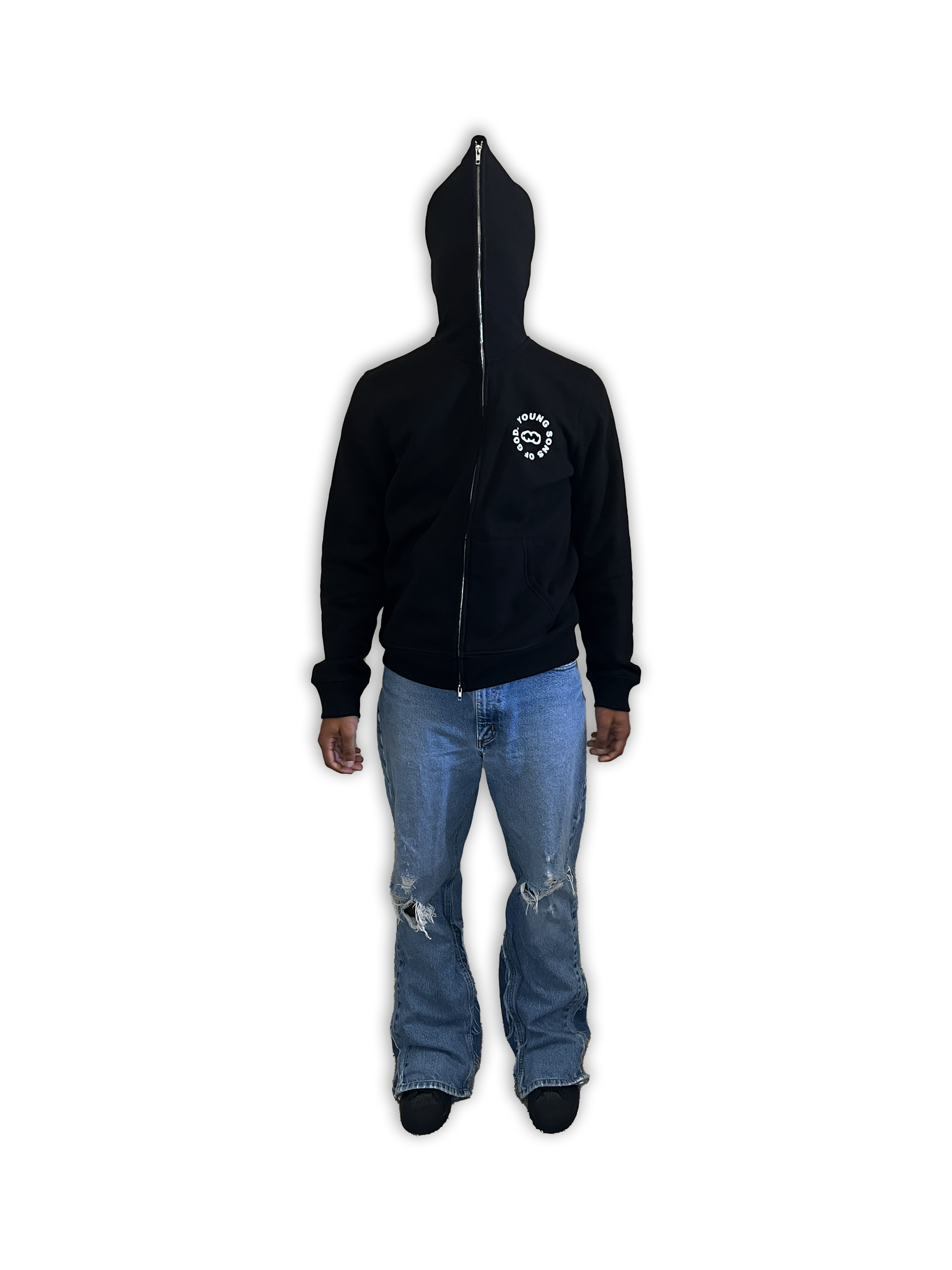 Reverse Etavirp Zip Hoodie. (Black) XL-